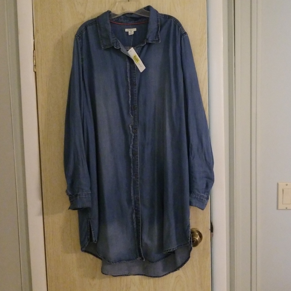westbound denim dress 2x